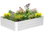 Tõstetud peenar Outsunny 120x90x30cm, hõbedane värv