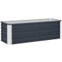 Приподнятая грядка Outsunny 125x47x40 см, темно-серая/белая.