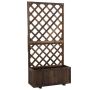 Kõrgem peenar liistudega Outsunny 72,5x31,5x149,5cm, pruun