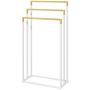 Vabalt seisev rätikuriidepuu Homcom 45x22,5x86cm, valge/heledpruun