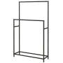 Seisev rätikuriiul Homcom 66x20x110cm, musta värvi