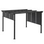 Varikatus Outsunny 357x296x235cm., tumehall/must