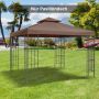 Varikatuse katus Outsunny 300x300cm., pruun