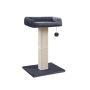 Kassi kraapimispost voodiga, 71 cm kõrge, hall