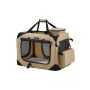 Koera transpordikott 60x42x42cm., kreemikas/must