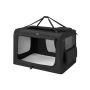 Koera transpordikott 122x79x79cm., must/hall