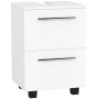 Valamukapp Homcom 41.5x35.5x59cm, valge