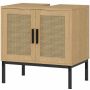Valamu kapp Kleankin 60x39x60cm, helepruun/must