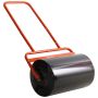 Ручная газонокосилка Outsunny 58x32,5x113 см, черно-оранжевая.