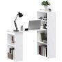 Kirjutuslaud Homcom 120x55x120cm, valge