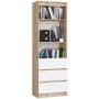 Riiul NORE CLP R60, tamm/valge