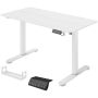 Reguleeritava kõrgusega elektriline laud Vinsetto 140x70x116cm, valge värv