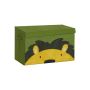 Karp kaanega 60x35x38cm., roheline/kollane