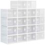 Komplekt 18 Modulaarse Jalatsikastiga Homcom 28x36x21cm, valge värv