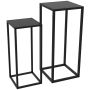 2-osaline Outsunny lillealuste komplekt, must