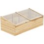 Теплица Outsunny 100x50x35см, светло-коричневого цвета