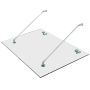 Läbipaistev uksevarikatus Homcom 150x90cm, hõbedane