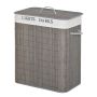 Pesukorv 100L Homcom 52x32x63cm, hall/valge
