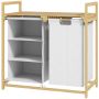 Pesukorv 38L Homcom 70x36x70cm, helepruun/valge värv