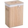 Pesukorv 72L Homcom 40x30x60cm, helepruun/valge