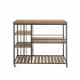 Кухонная тележка 110x45x92см., коричневого/черного цвета