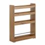 Кухонная тележка 60x18,5x81см., светло-коричневого/серебристого цвета
