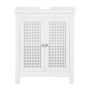 Valamu alune kapp 50x33x60cm., valge/hõbedane värv