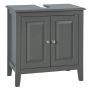 Valamu alune kapp 60x30x62cm., hall/hõbedane värv