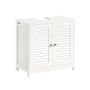 Valamu alune kapp 60x35x58cm., valge/hõbedane