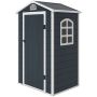 Садовый сарай Outsunny 134x104x204см, тёмно-серого цвета