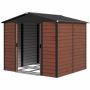 Садовый сарай Outsunny 240x206x198см, коричневый/черный цвет