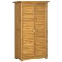 Садовый шкаф для инструментов Outsunny 87x46,5x160см, светло-коричневый