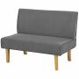 Diivan Homcom 110x62x85cm, hall/heleda pruuni värvi