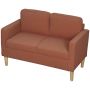 Diivan Homcom 117x63x79cm., oranž/helepruun