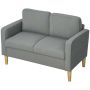 Diivan Homcom 117x63x79cm, halli/heledat pruuni värvi