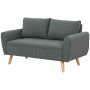 Diivan Homcom 145x75x78cm, hall/heledat pruunit värvi