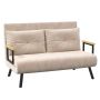 Diivanvoodi Homcom 102x73x81cm, liiva/must värv