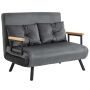 Diivanvoodi Homcom 102x73x81cm, tumedad hall/must