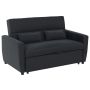 Диван-кровать Homcom 155x90x88,5см, чёрного цвета