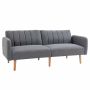 Diivanvoodi Homcom 173x75x73cm, tumehall/heleroheline