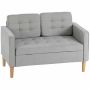 Diivan hoiukastiga Homcom 117x62x78cm., hall/helepruun