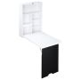 Kokkupandav seinalaud Homcom 60x94.5x147cm., valge/must