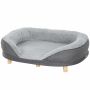 Koera pesa PawHut 90x78x25cm, halli/heledat pruuni värvi
