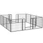 Koerapiire 12 tk PawHut 80x80cm, must