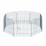 Koerte aed 8 osast PawHut 63x60cm, hõbedase värvusega