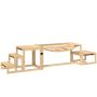 Koerte takistuste sild PawHut 120x50x56cm, helepruun