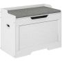 Pink hoiukastiga Homcom 75x40x56cm., valge/hall