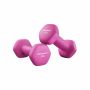 Hantlite komplekt 2 x 1 kg, roosa