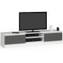 TV-alus RTV K120, valge/hall
