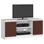 TV-alus RTV K120, valge/tumepruun